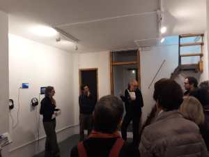 Claire's exhibition opening in Barcelona, Spain