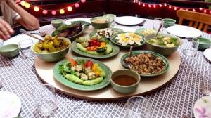 Home-cooked meals at Studio 88 Artist Residency, Chiangmai