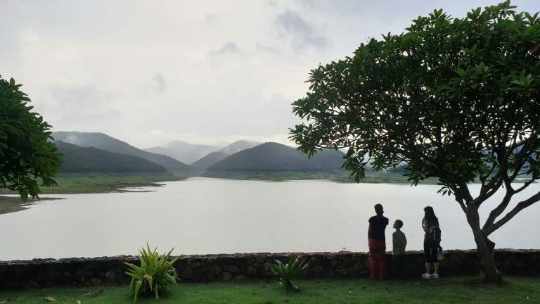 Rui Matsunaga at Mae Kuang reservoir near Studio 88 Artist Residency, Chiang Mai
