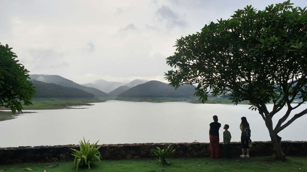 Rui Matsunaga at Mae Kuang reservoir near Studio 88 Artist Residency, Chiang Mai