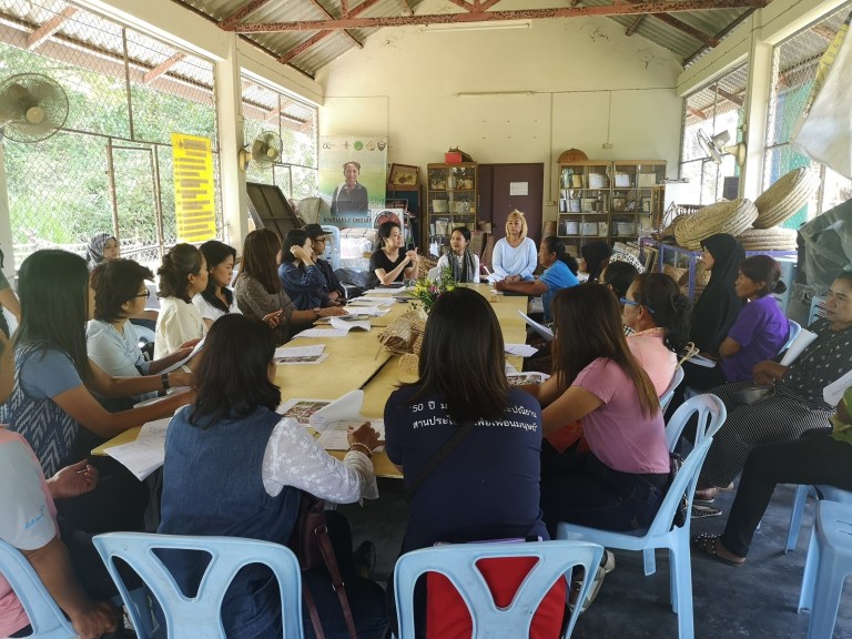 Workshop at bamboo working community